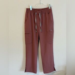FIGS Dowa High Waisted Pants in Mauve